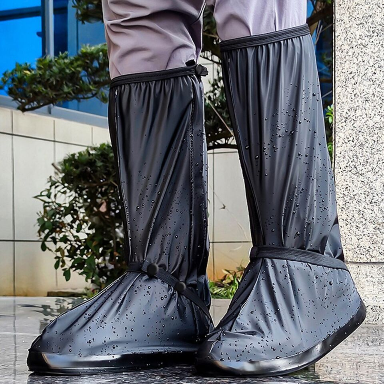 Anti-slip Shoe Cover Large Rain Shoe Waterproof Boot Gear Reusable