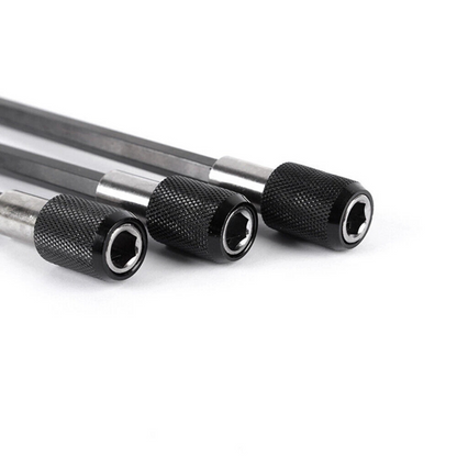 3x 1/4 Hex Shank Holder Drill Bit Set Screwdriver Kit Extension Quick Release