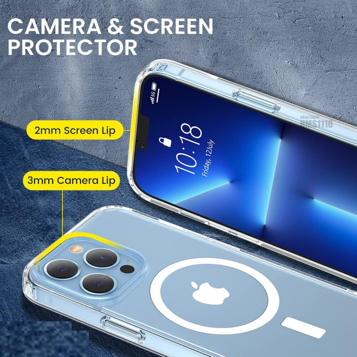 iPhone 15 Pro Magnetic Shockproof Clear Magsafe Case Cover