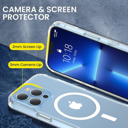 iPhone 15 Pro Magnetic Shockproof Clear Magsafe Case Cover