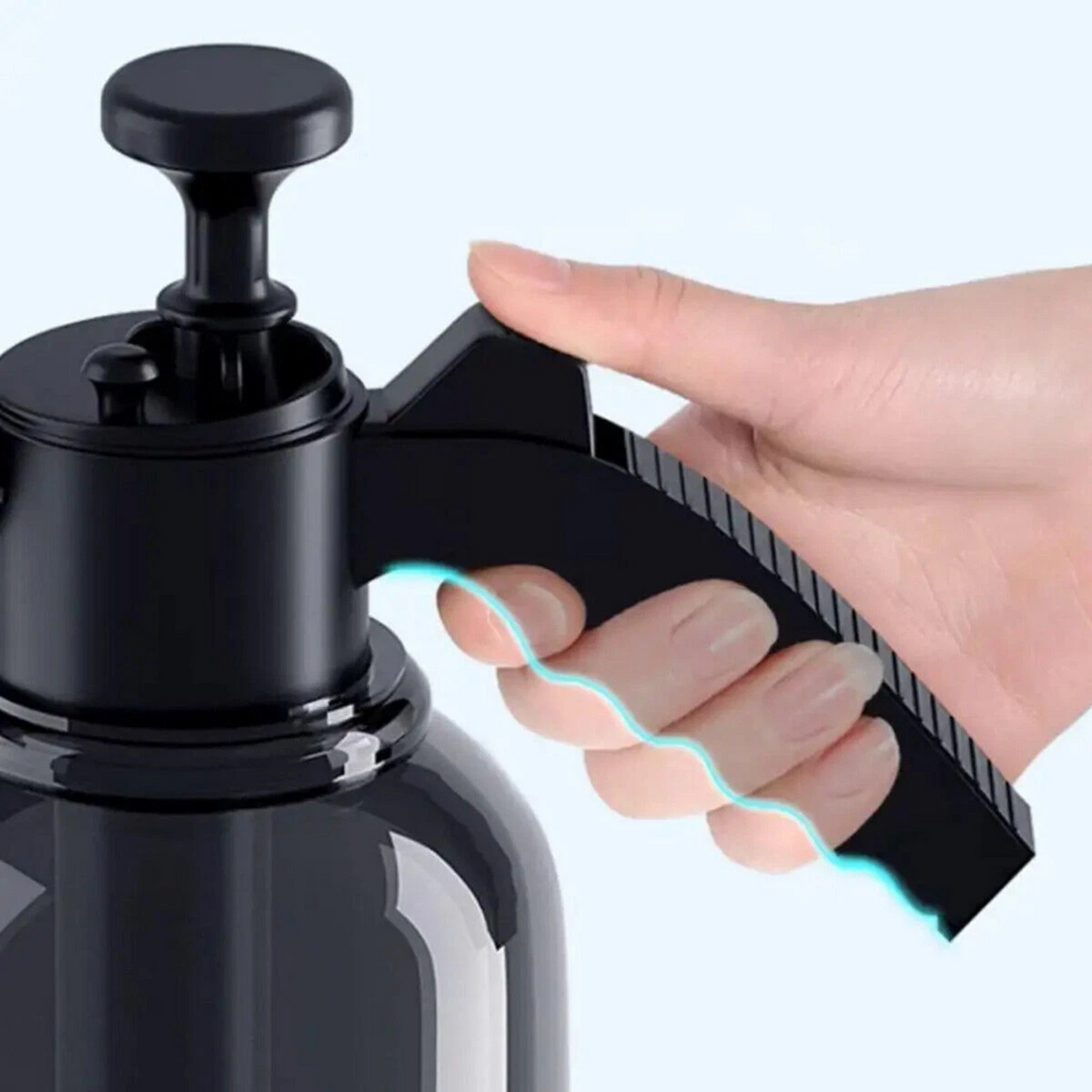 Car Wash Foam Sprayer Hand Held Pump Black Efficient Cleaning Tool