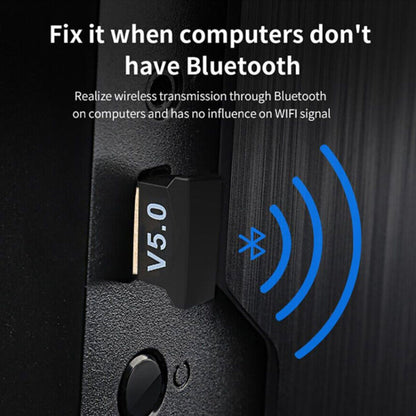 USB Dongle Mini Wireless Adaptor V5.0 Bluetooth For Computer Pc Desktop