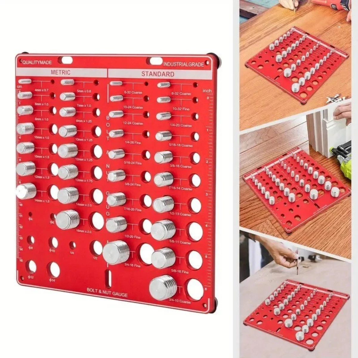 Nut Bolt Thread Checker Metric Standard 28 Gauge Measuring Tool
