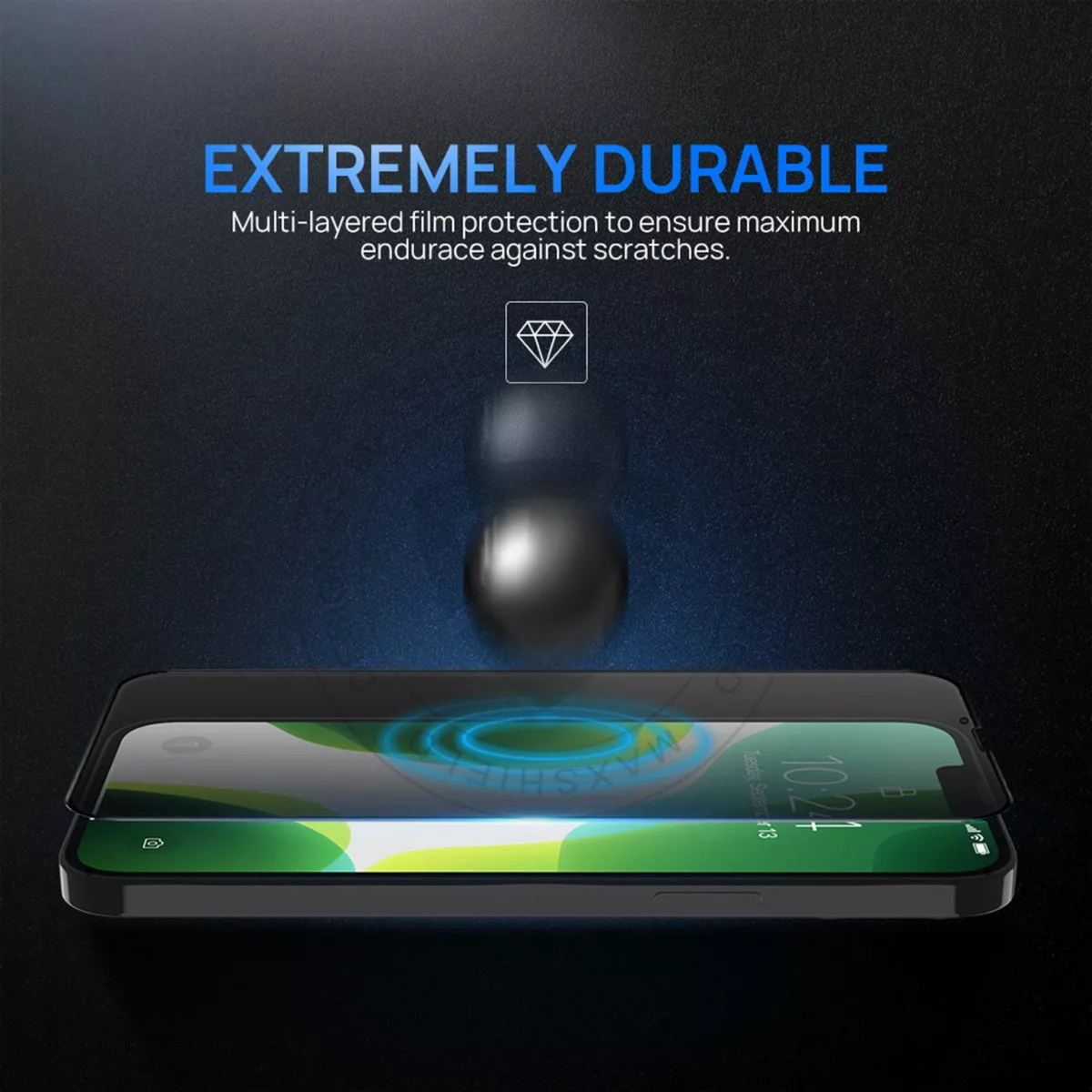Tempered Glass Privacy Screen Protector 2x Iphone 13 Pro Max