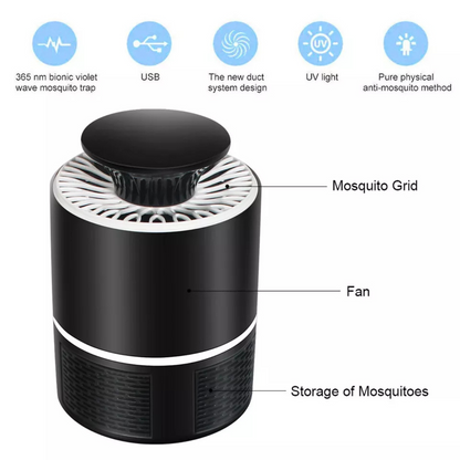 Insect Killer Lamp LED USB Electric Mosquito Light Fly Bug Zapper Trap Catcher