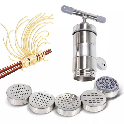 Home Portable Manual Press Pasta Maker Easy Hand Crank Noodle Tool