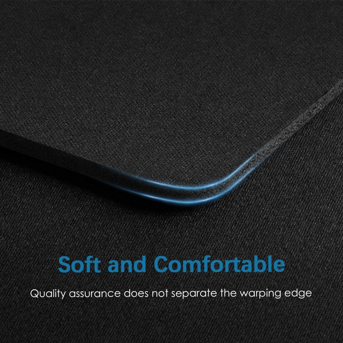 Non-Slip Gaming Desk Office Computer Laptop Mouse Pad Classic Black Mat