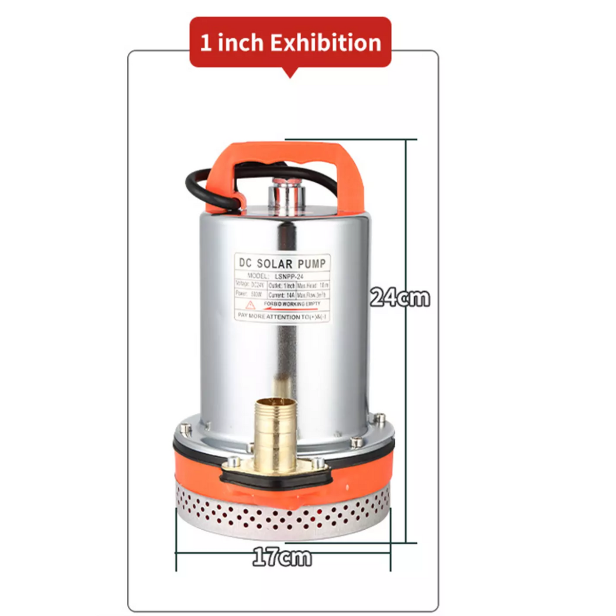 DC 12V 3000L/H Submersible Water Pump for Ponds, Fountains & Fish Tanks