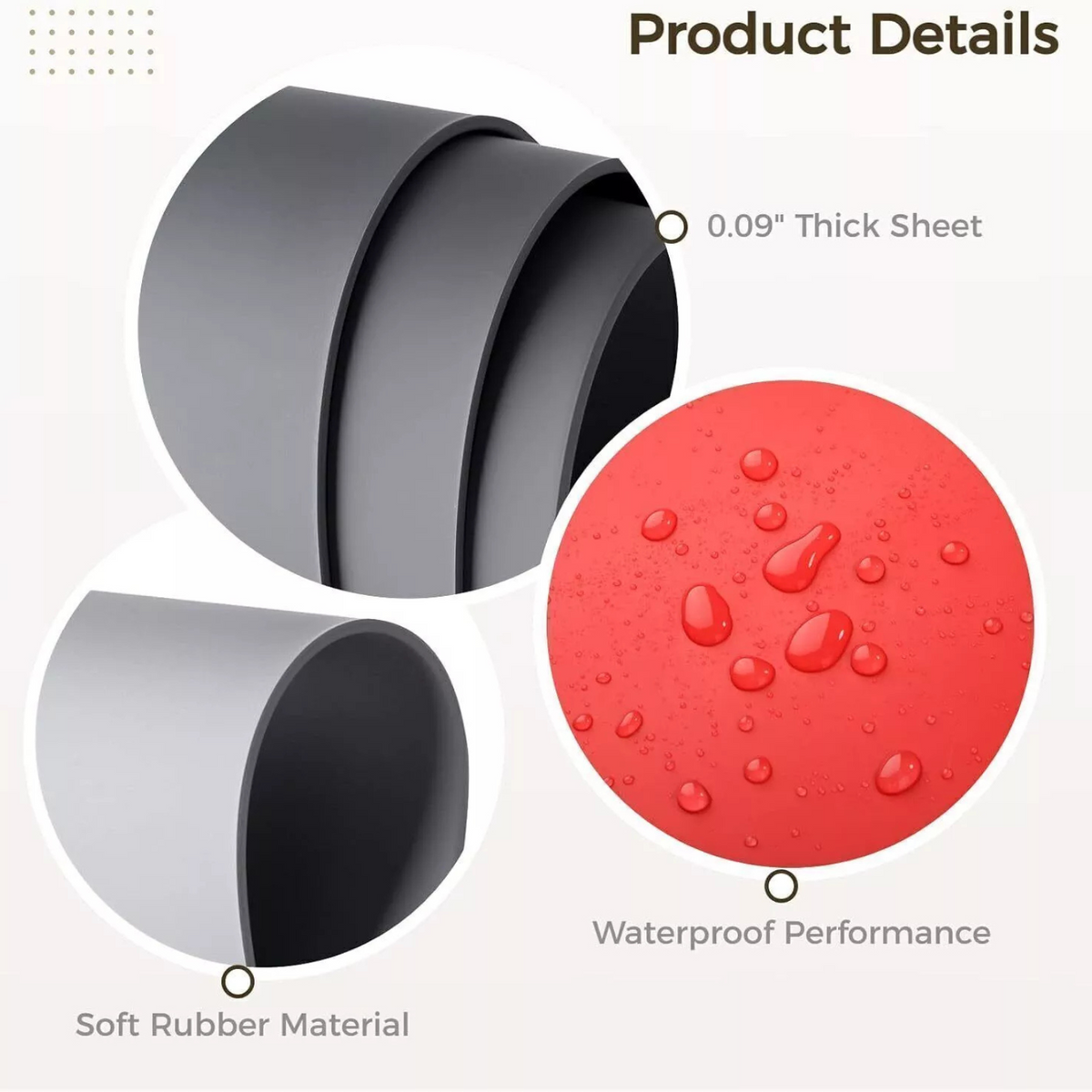 A4 Rubber Stamps for Laser Cutter Soft Rubber Sheets Grey