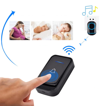 Waterproof Wireless Door Bell 1 Transmitter 1 Receiver Home