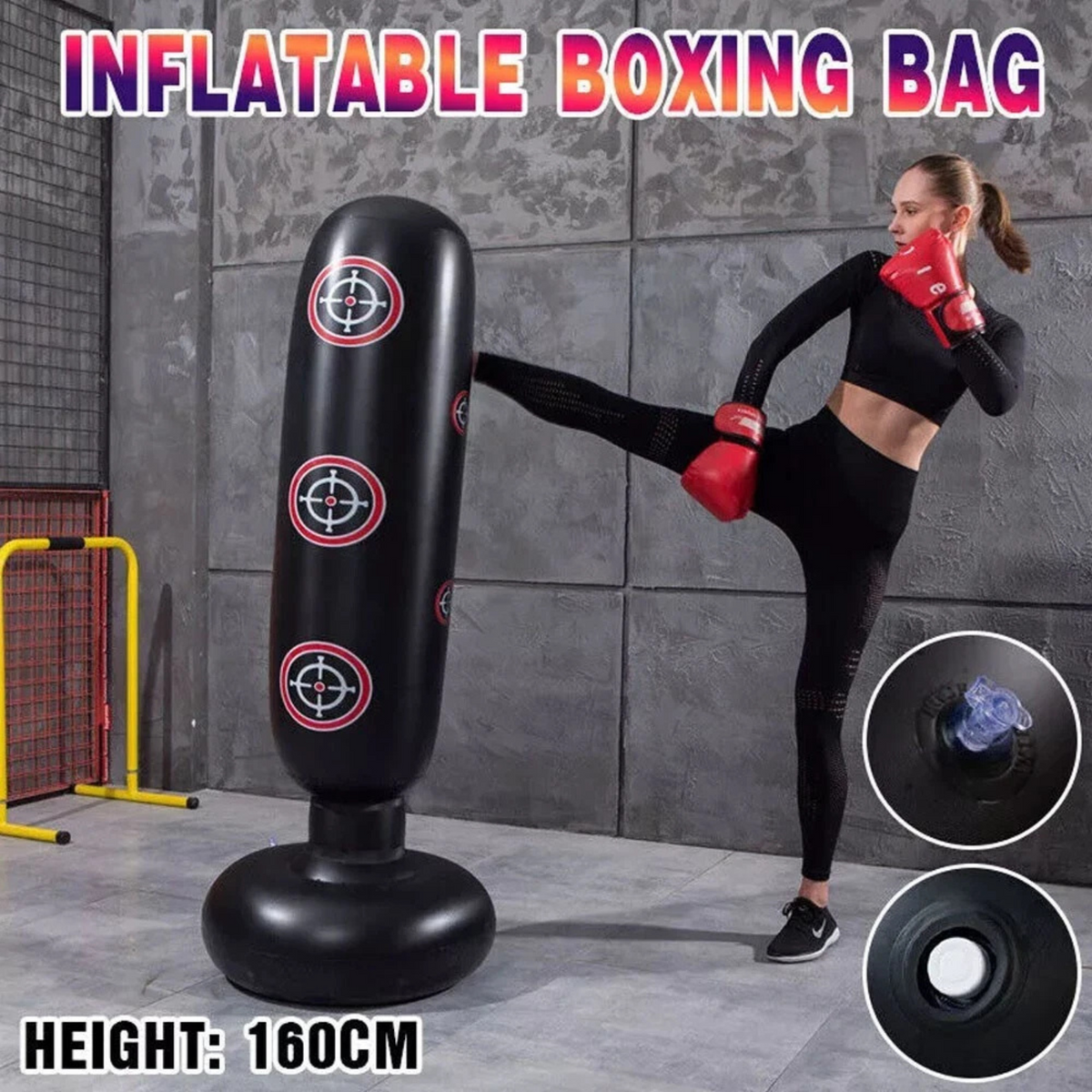 Boxing Stand Dummy Target Fitness Kick Free Standing Boxing Punching Bag