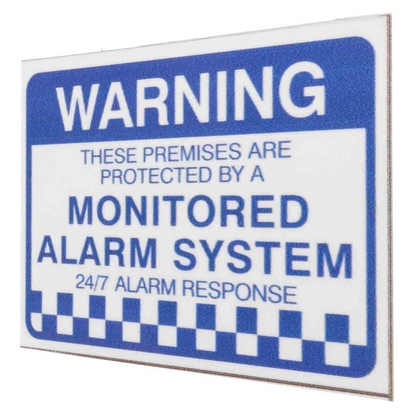 Warning Security Stickers 6x Alarm System Monitored 100mm x 80mm