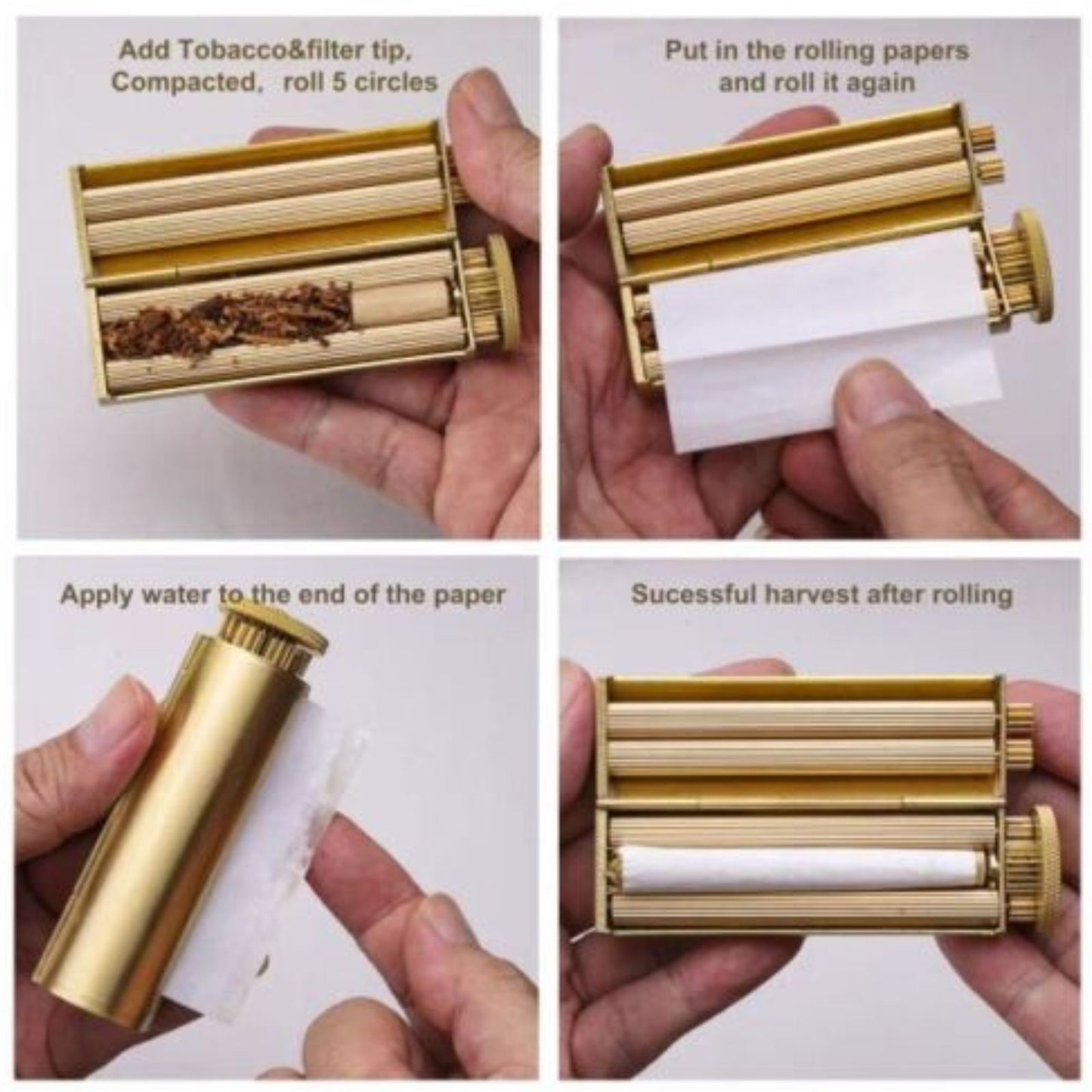 Manual Tobacco Rolling Machine The Swifty Roll Portable Cigarette Roller Sqaure