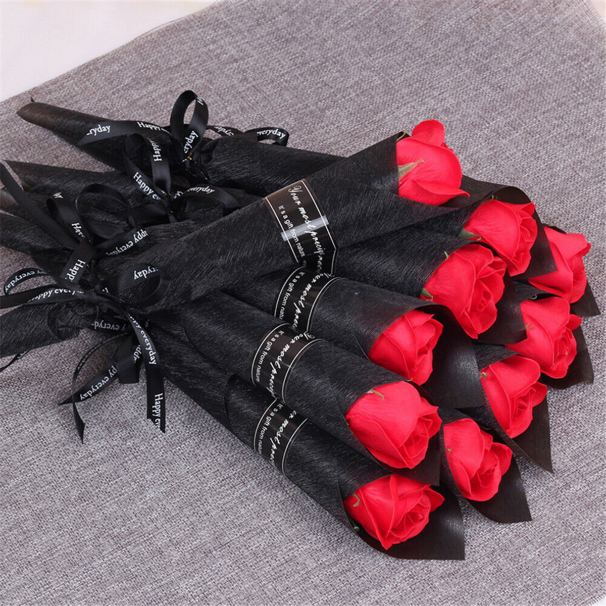 Mother's Day Gift Love 10x Red Soap Rose Artificial Flower Girlfriend