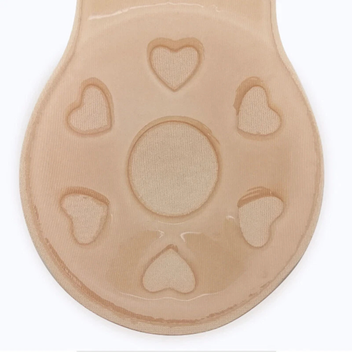 Beige Invisible Rabbit Silicone Bra Strapless Self-Adhesive Push-Up