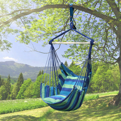 Hanging Soft Hammock Chair Portable Green Outdoor Garden Camping Swing