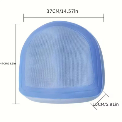 Inflatable Spa Booster Cushion Hot Tub Support Seat Pillow Pad Blue