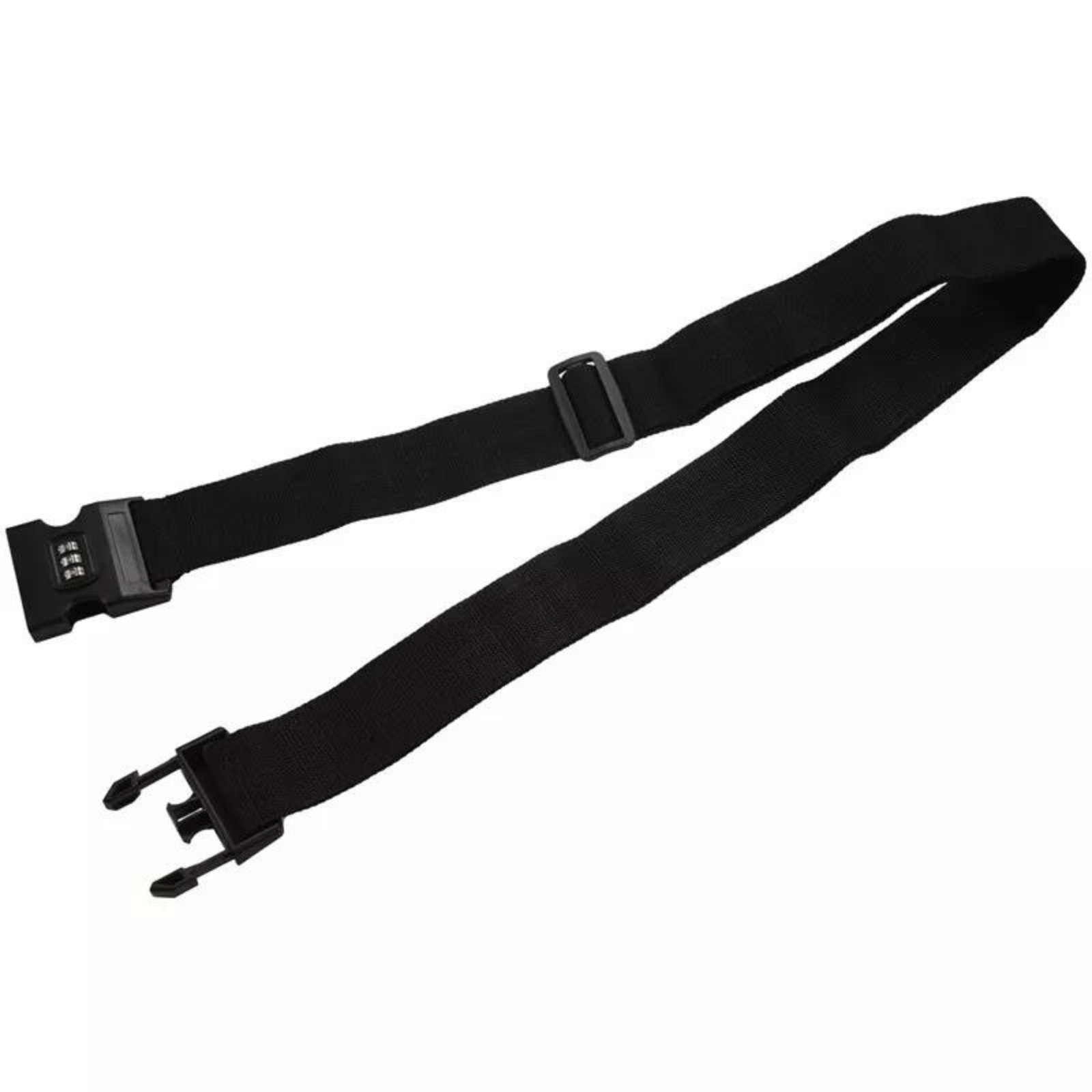 Packing Belt Lock Safe Nylon Luggage Strap Code Password Travel Suitcase Black