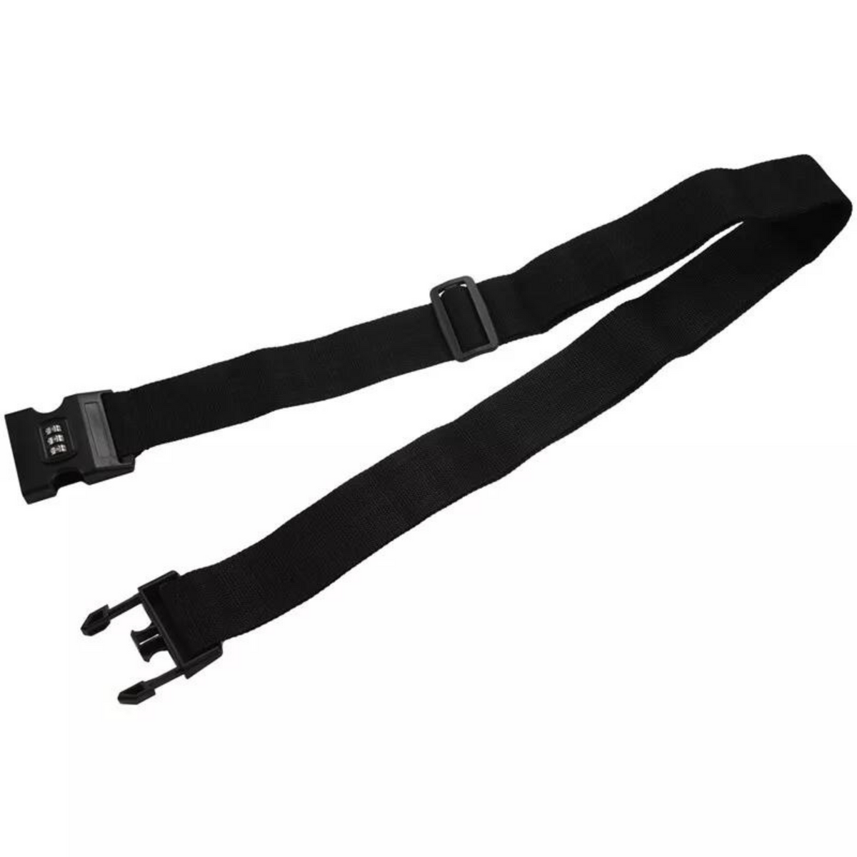 Packing Belt Lock Safe Nylon Luggage Strap Code Password Travel Suitcase Black