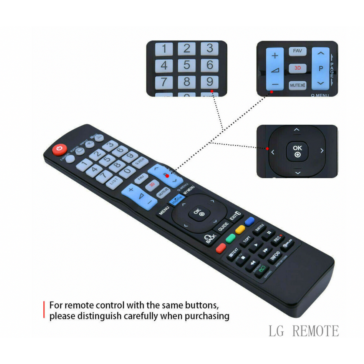 Years 2000-2020 All Smart 3D HDTV LED LCD For LG TV Remote Control