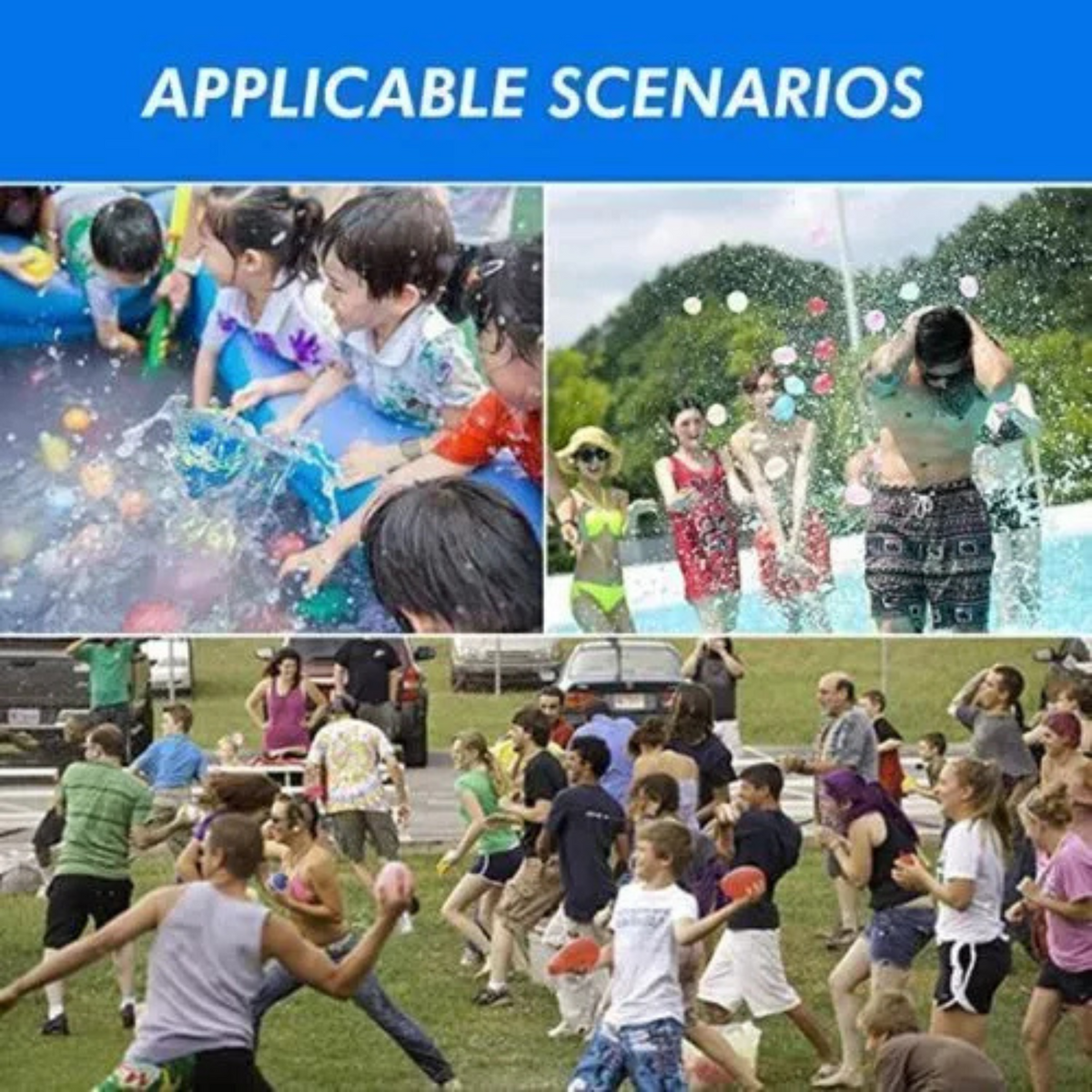 1665x Magic Beach Party Self Bunches Tying Water Balloons