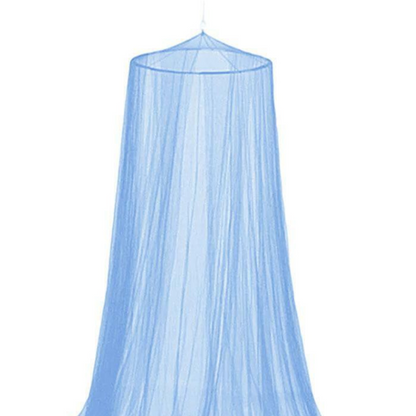 Blue Bed Curtain Dome Stopping Mosquito Net Double Single Queen Canopy