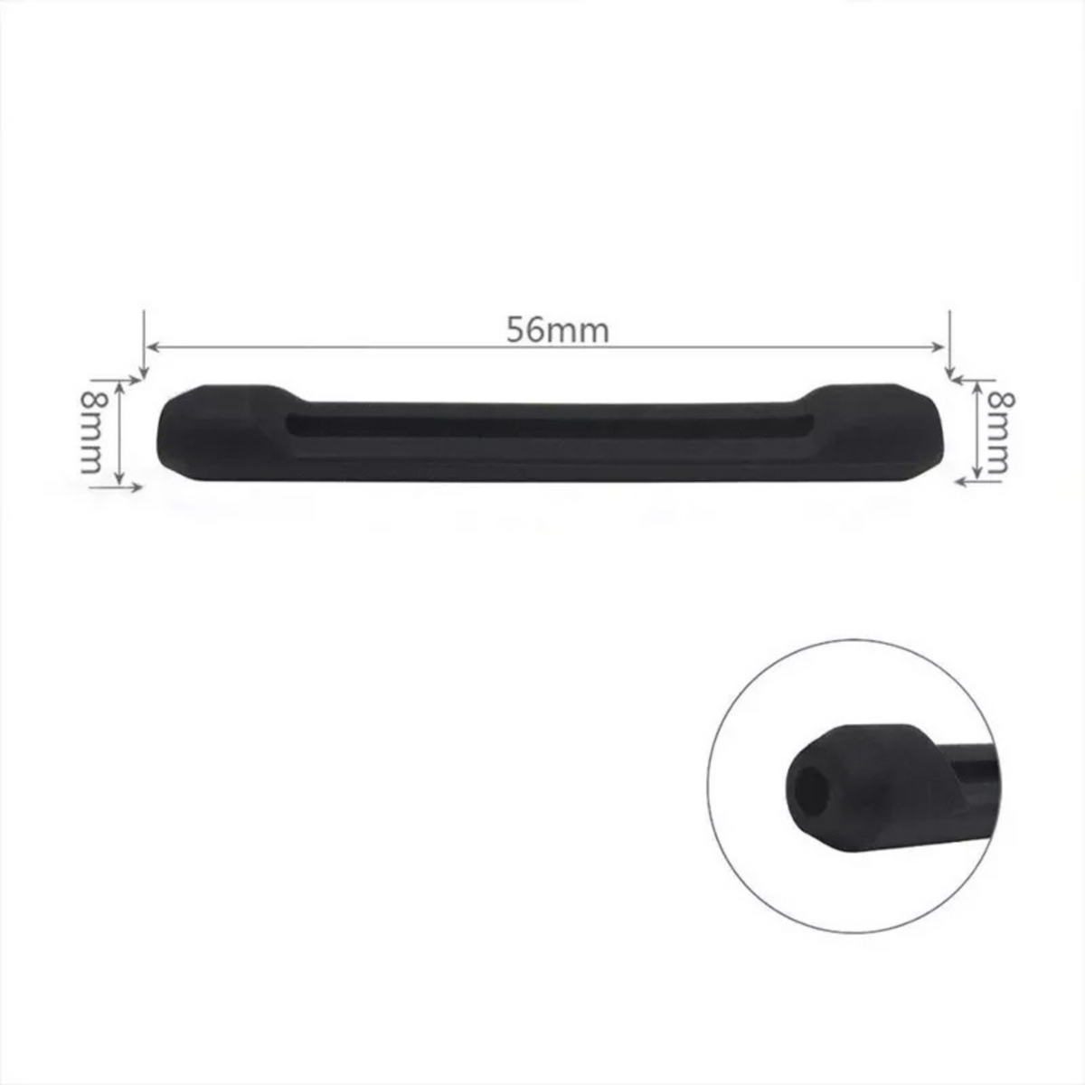 Anti Slip Holder Spectacle Tip Eyeglasses Ear Grip Silicone Hook Black 1 Pair