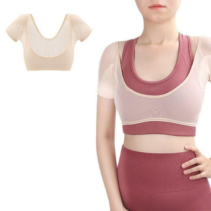 Beige Cotton Underarm Sweat Pad Breathable Medium Odour Absorbent Fit Soft