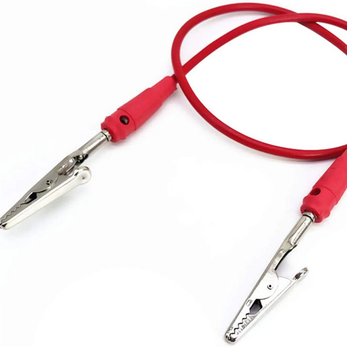 Single Prong Iron Alligator Clips for Craft, Testing, or DIY Use 10x