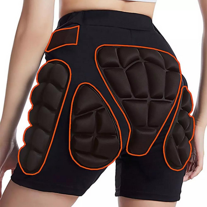 Snowboard Impact Pants Black Hip Padded Shorts Ski Skate Protective Gear Medium