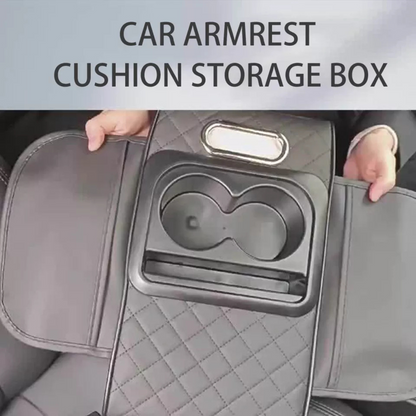 Armrest Cushion Organizer Holder Center Console Grey Armrest Pad