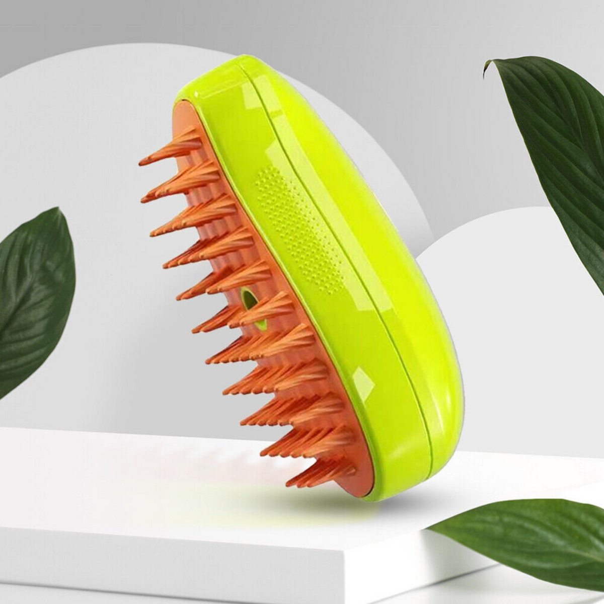 Green 3 In1 Dog Steamer Brush Bath Steamy Pet Brush Electric Spray Cat Brush