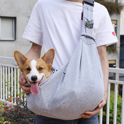 Pet Dog Sling Carrier Bag Outdoor Travel Shoulder Tote Grey