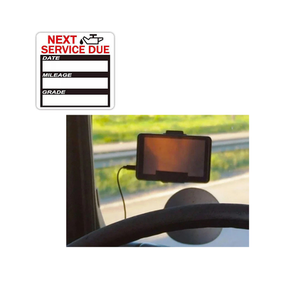 Oil Change Service Reminder Sticker 40x Sheets Vehicle Maintenance Accessory #2