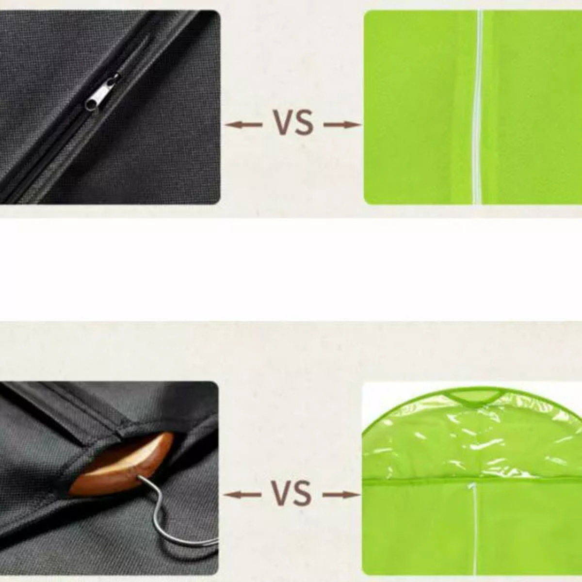 1x Storage Hanger Dustproof Protector Suit Garment Dress Clothes Travel Cover