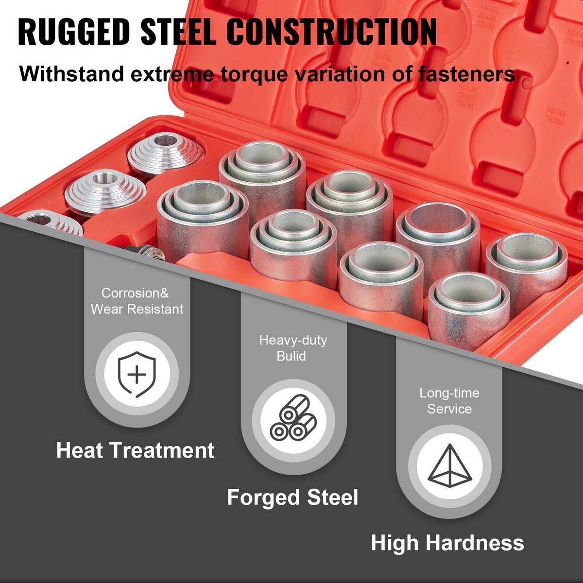 Bush Bearing Removal Installation Repair Tool Set 28Pcs Press & Pull Sleeve Kit