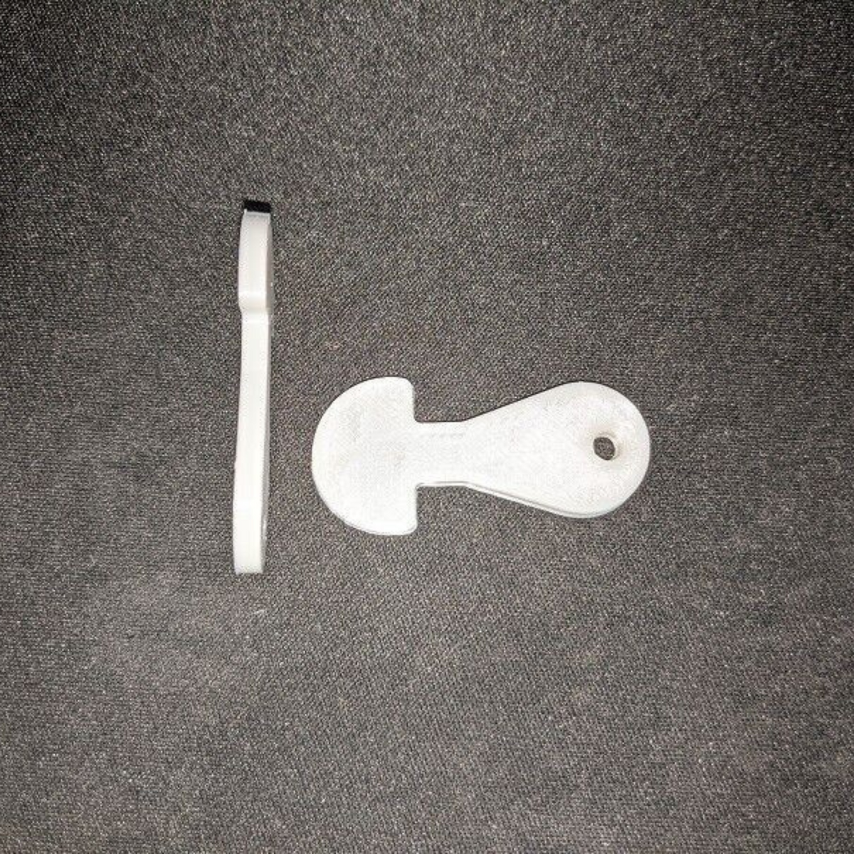 10x Trolley Token Shopping Cart Token Removable Trolley Token White