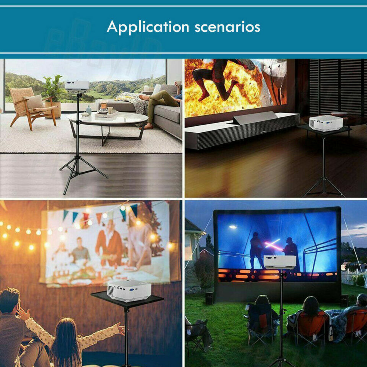 Projector Bracket Stretchable Tripod Stand Universal Projector