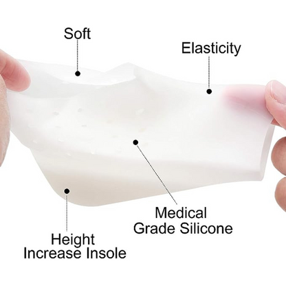Increase Insole Pain Relieve Sock Liners Invisible Height Lift Heel Pad