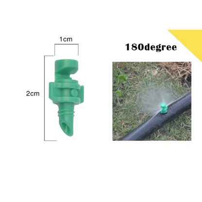 180 Degree Green Nozzle Sprinkler Irrigation Jets Watering Misting Micro Spray