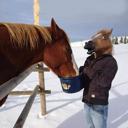 Horse Theater Party Toy Halloween Costume Latex Mask Horse Head Mask Animal