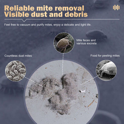 Wireless Dust Mite Remover Golden Handheld Vacuum Cleaner for Mattress Sofa Bed