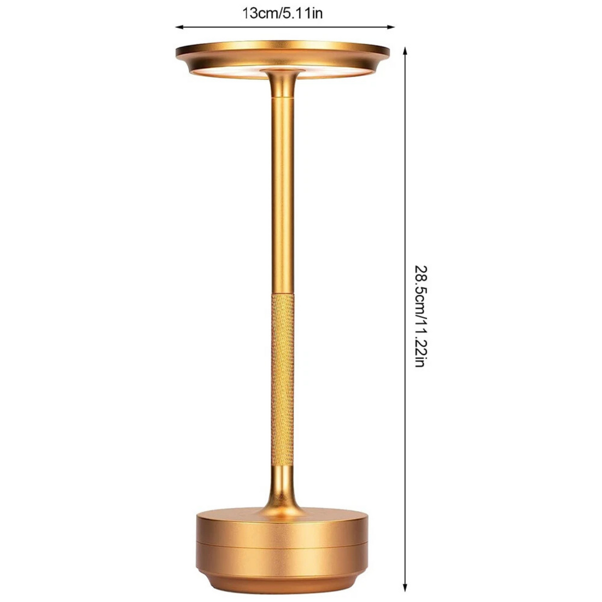 Touch Lamp Desk LED Dimmable Adjustable Gold USB and Charging Light
