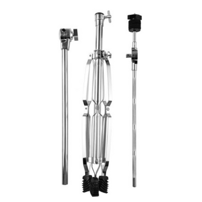 Adjustable Double Braced Crash Splash Mount Holder 2x Cymbal Boom Stand Drum
