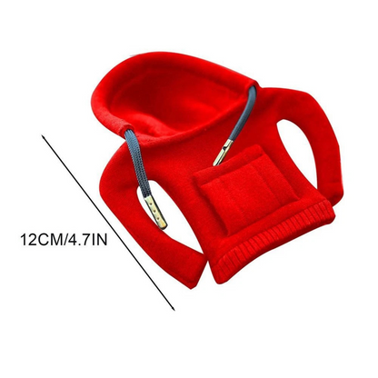 Sweatshirt Knob Gear Stick Protector Auto Car Gear Shift Knob Cover Hoodie Red