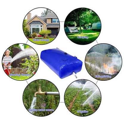 240L Water Bladder Tank Soft Water Storage Bag Camping Fishing Boating Large