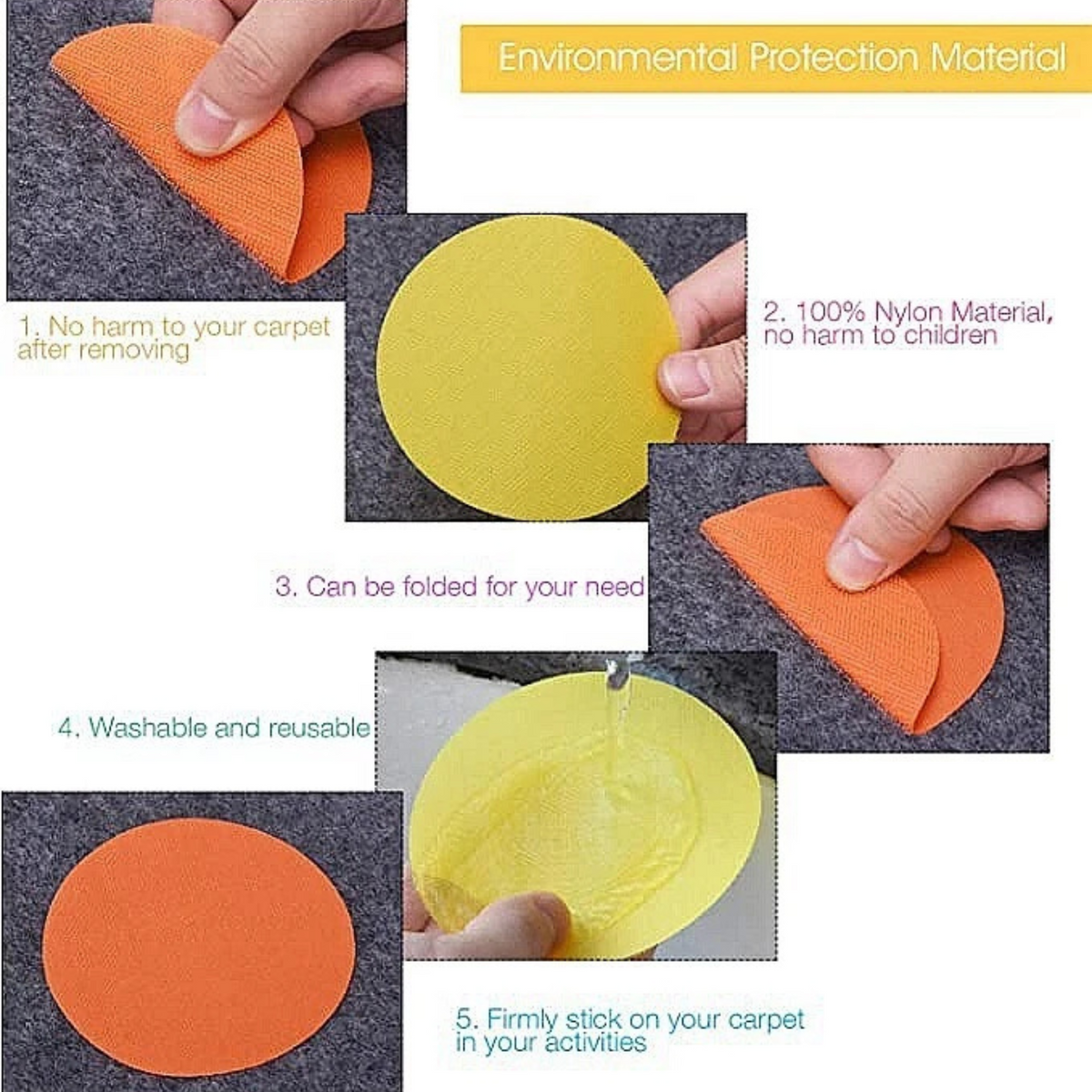 Classroom Sport Teach Tool Game 30x Round Carpet Spot Markers Sit Dot