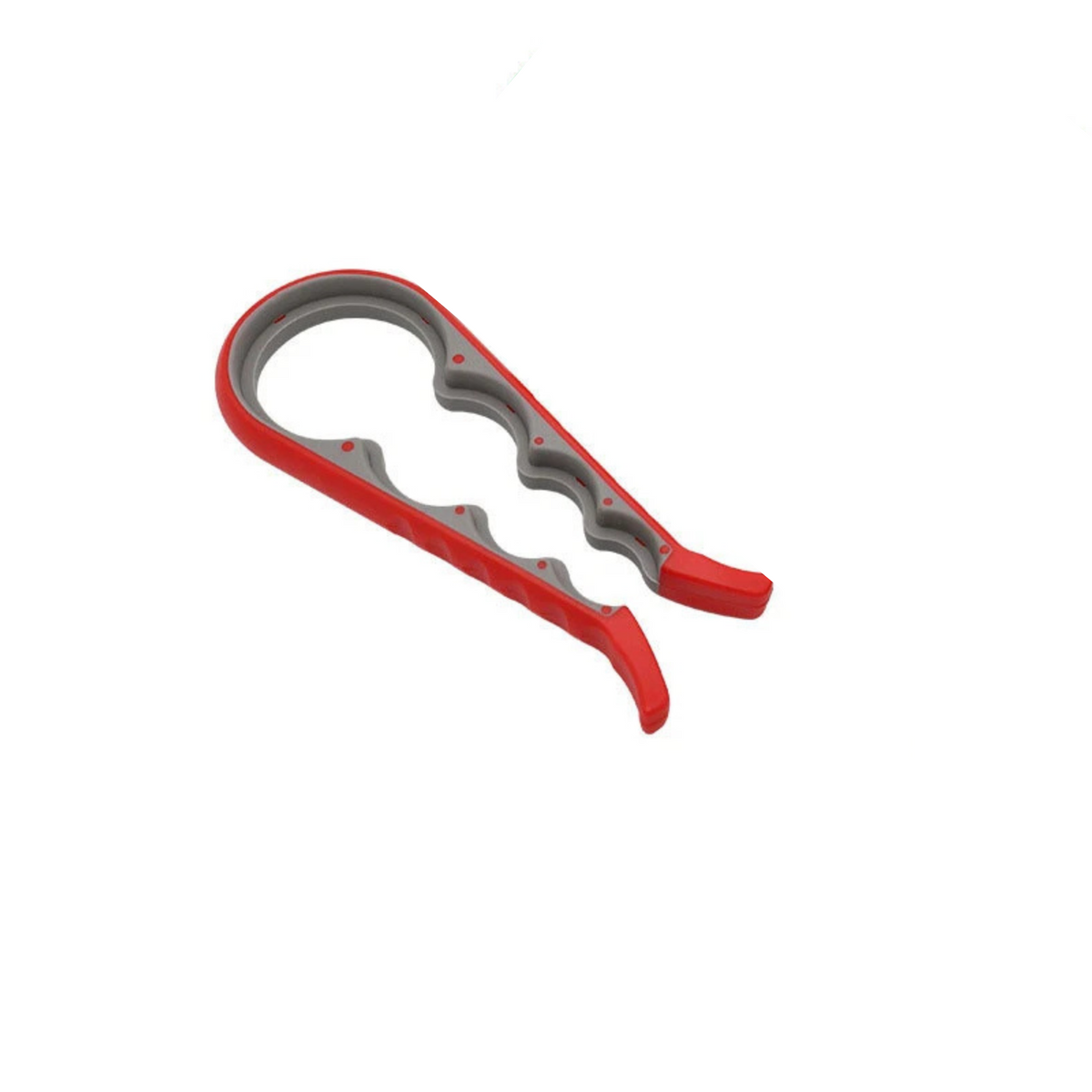 Cap Twister Opener Easy Grip 4-In-1 Multipurpose Opener Jar Can Lids Red