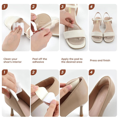 Foot Support Insoles Pads Forefoot Half Size Inserts 8Pairs High Heel Cushion