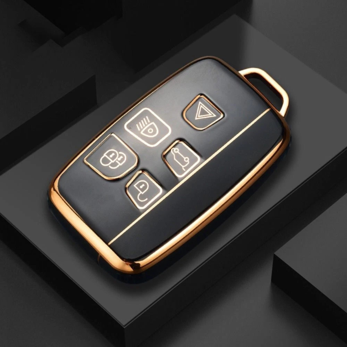Remote Key Case Cover for Land Rover Range Vehicle Protector Shell Black